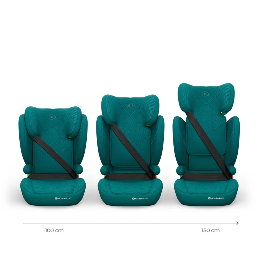 KINDERKRAFT Autosedačka Junior Fix 2 Plus (100-150 cm) Green