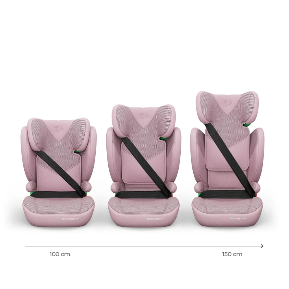 KINDERKRAFT Autosedačka Junior Fix 2 Plus (100-150 cm) Pink