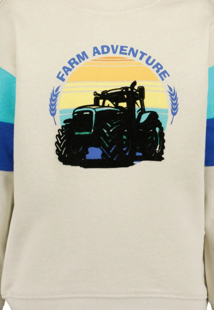 Chlapecké mikina Traktor Blue Seven 817668 Béžová velikost 122