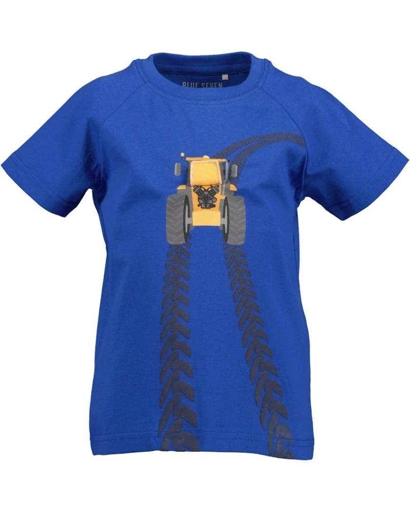 Chlapecké tričko krátký rukáv Traktor Blue Seven 802424 Modré velikost 122