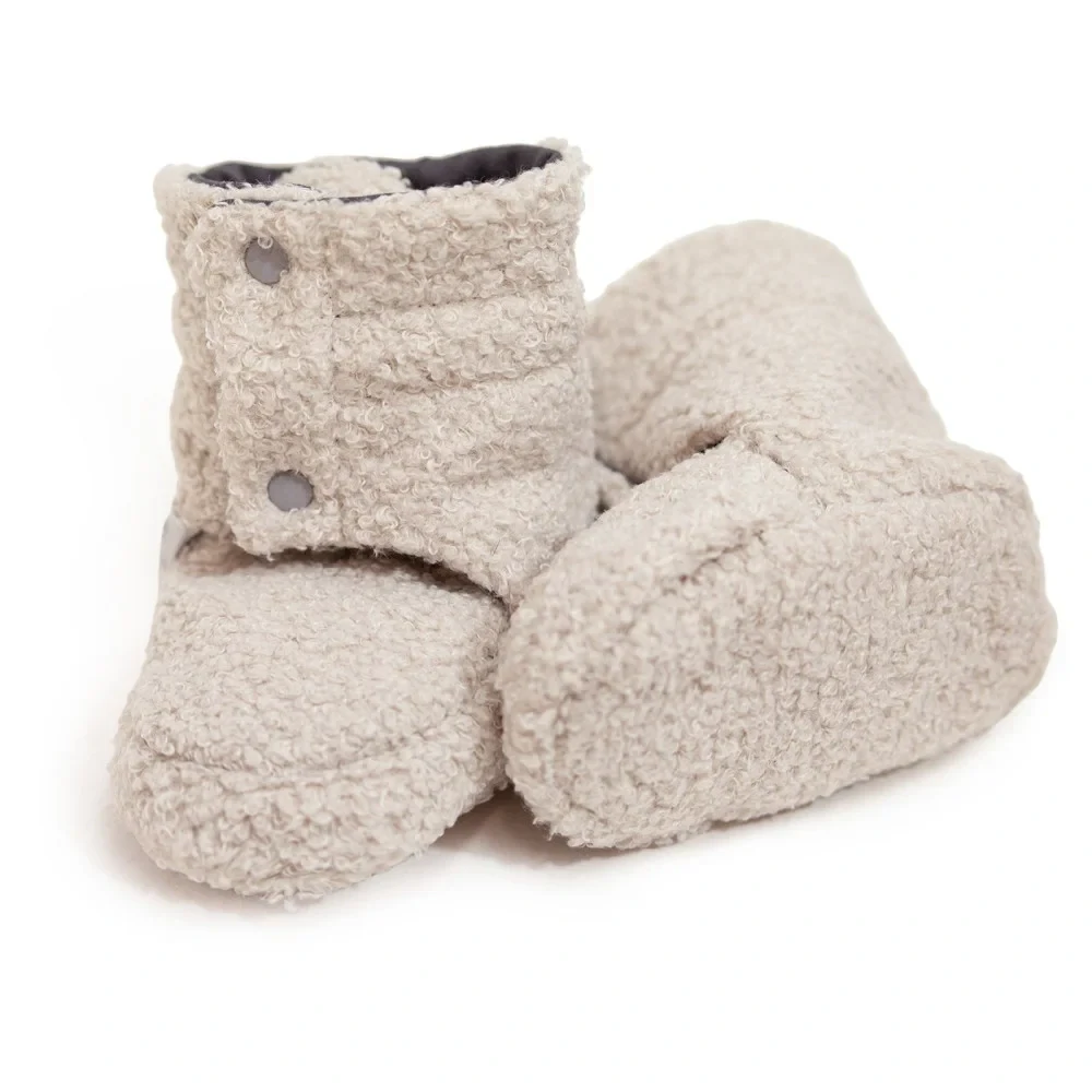 Capáčky Teddy fleece double Nature velikost 1 - délka stélky 11cm