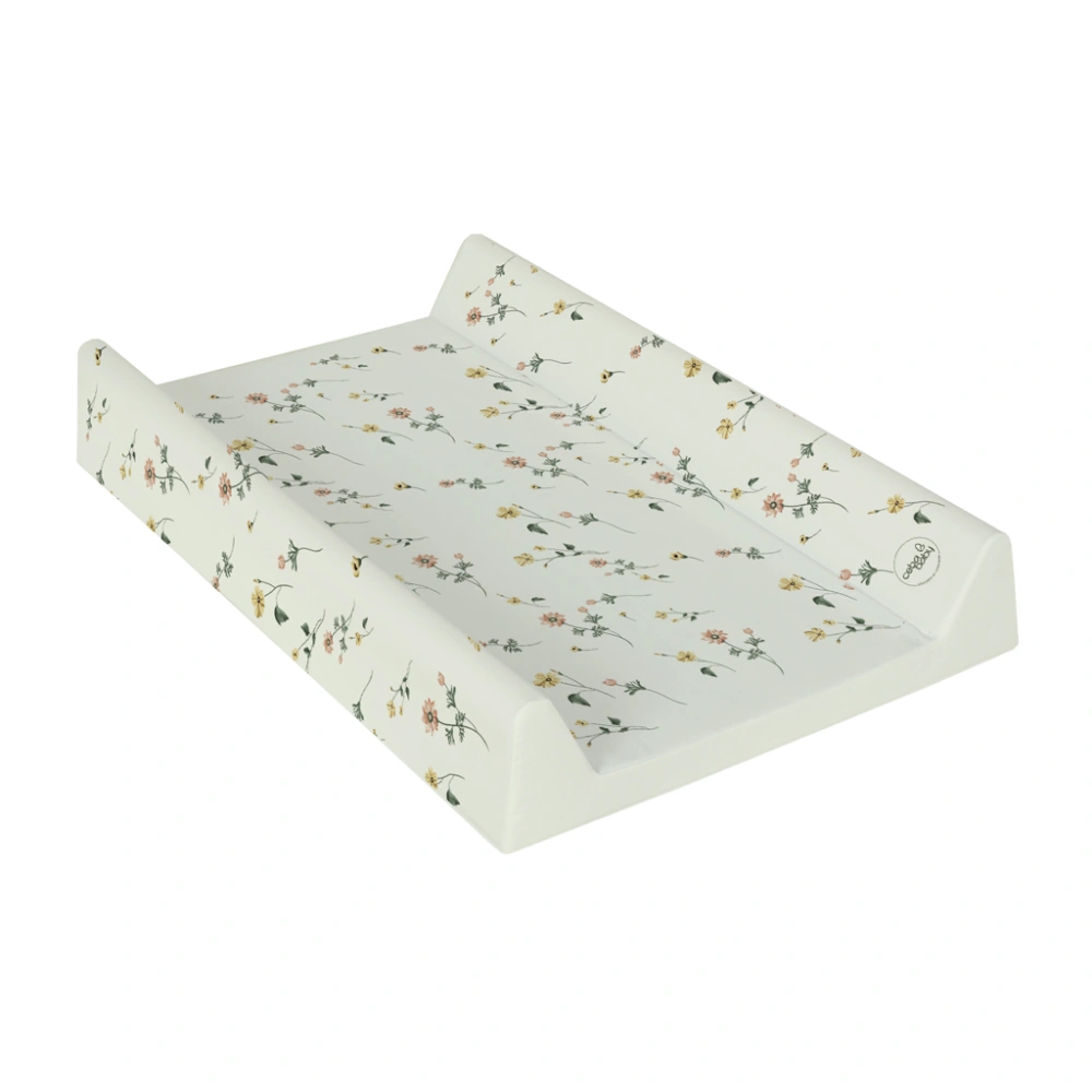 CEBA BABY Podložka přebalovací 2-hranná s pevnou deskou (50x70) Basic Floral Breeze
