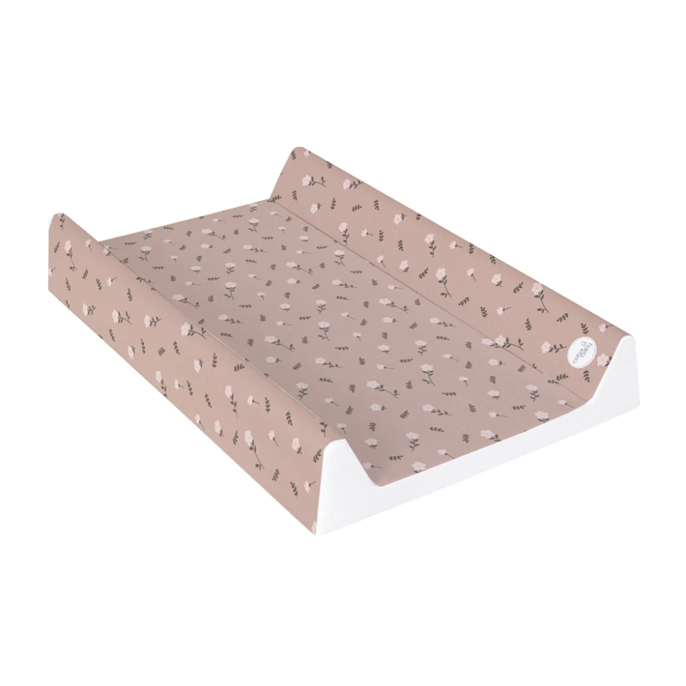 CEBA BABY Podložka přebalovací 2-hranná s pevnou deskou (50x70) Basic Petite Blossoms
