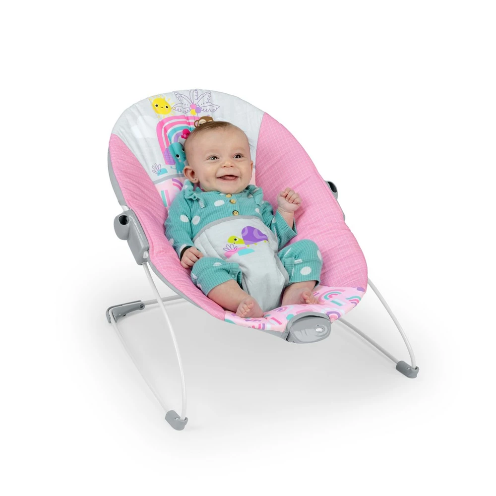 BRIGHT STARTS Lehátko vibrační Pink Paradise™ 0m+ do 9 kg