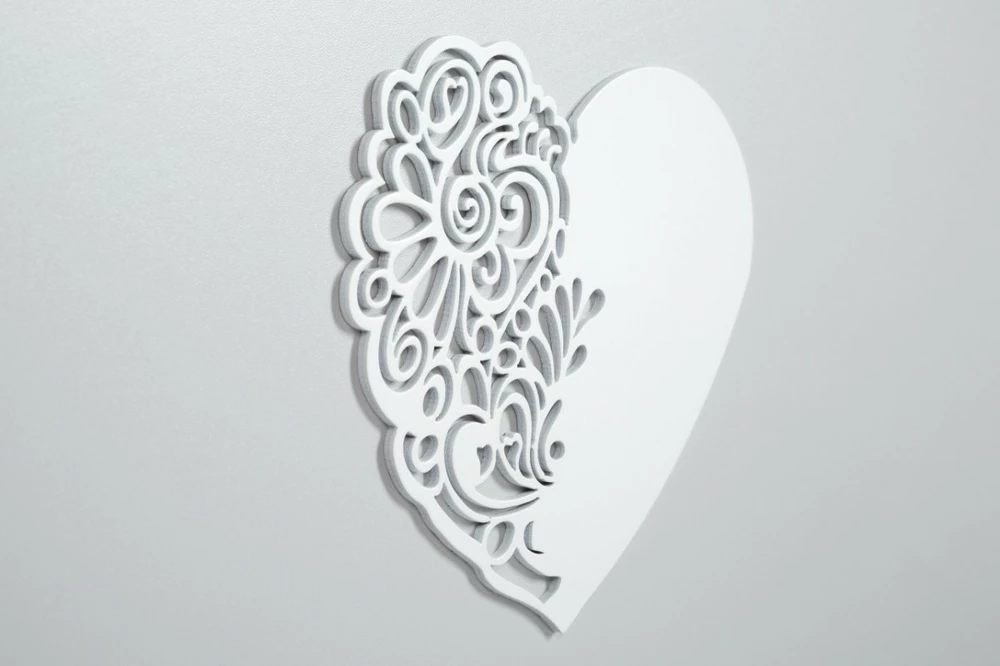  KLUPŠ Dětská postýlka NEL Heart White-Gray
