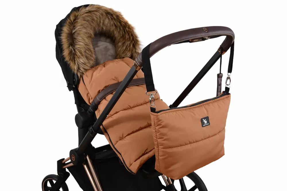 Zimní fusak Cottonmoose Combi s kožichem  Camel