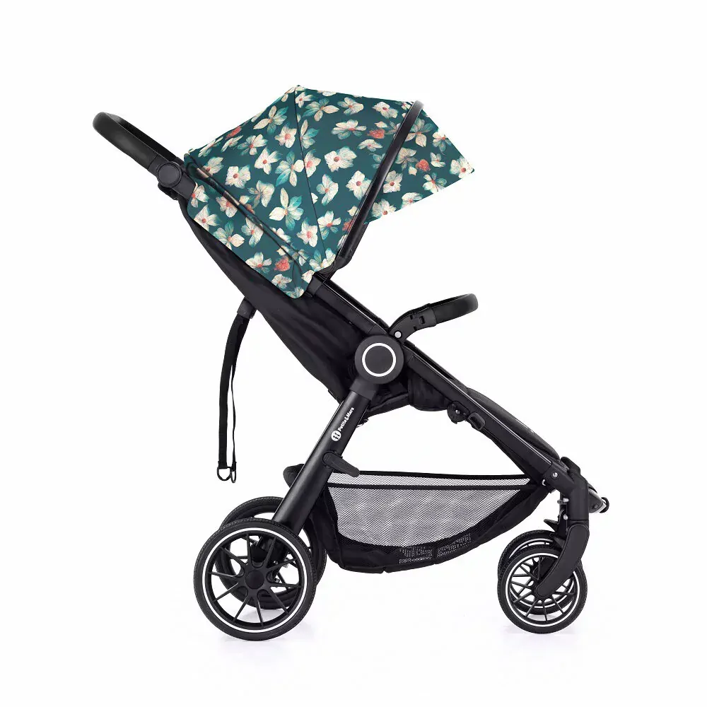 Kočárek sportovní Petite&Mars Street+ RWS Black + Stříška + polstrování Limited 100 Flowers