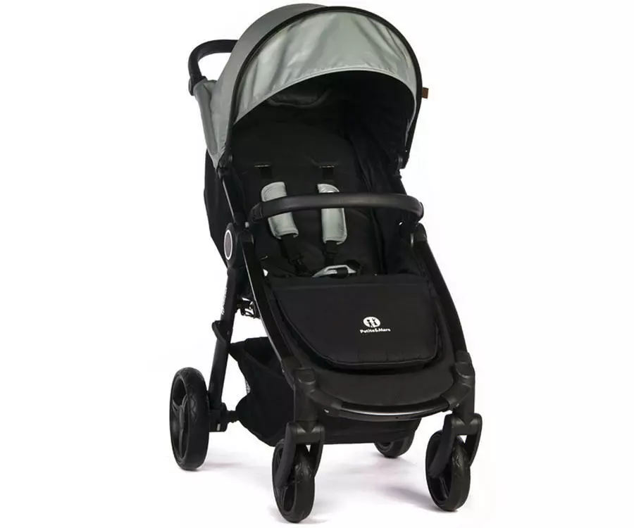 Kočárek Petite&Mars Street+ včetně stříšky a polstrování Iron Green