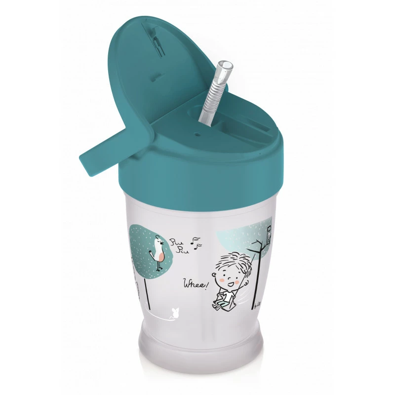 LOVI Hrníček se slámkou LOVELY JUNIOR 250 ml boy