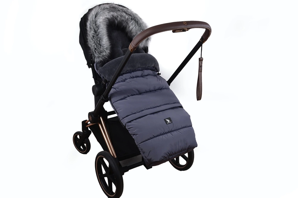 Zimní fusak Cottonmoose Combi Graphite +kožešina šedá