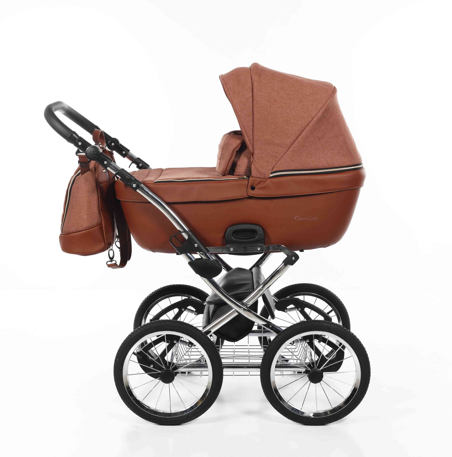 Kombinovaný kočárek Jasmine Camino Classic 01-Choco