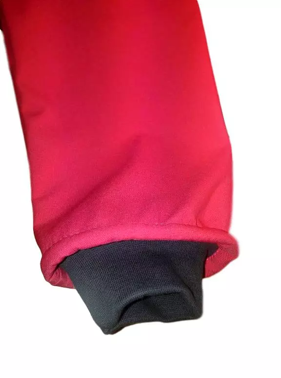 Batolecí softshellové kalhoty Unuo s fleecem Květinky fuchsiová velikost 80/86