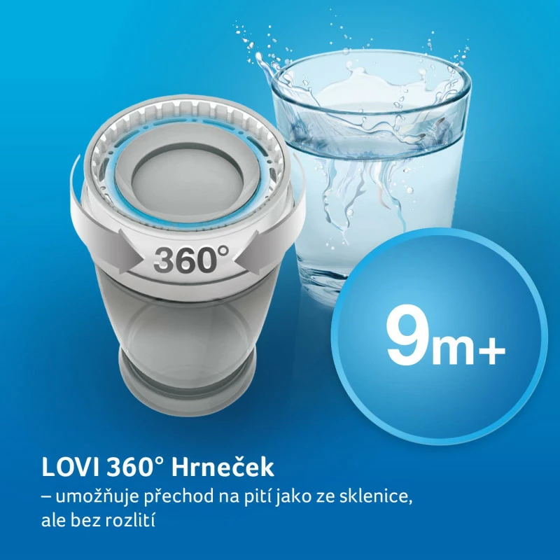 LOVI Hrneček 360 WILD SOUL 250ml 9m+ modrý