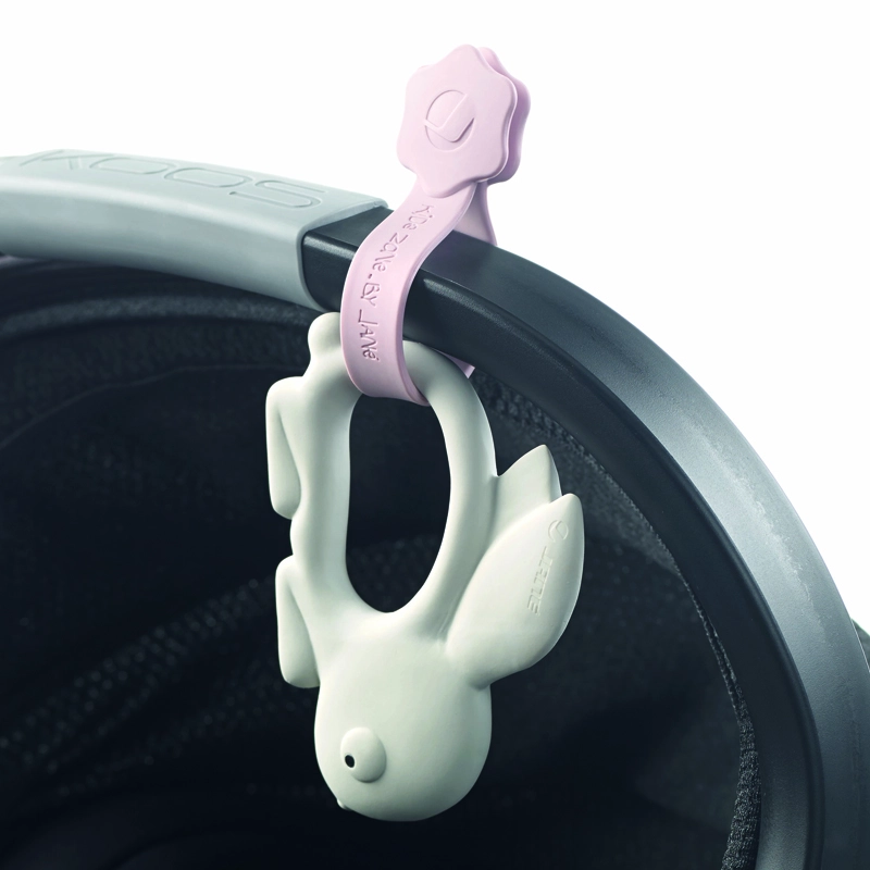 JANÉ Úchyty na kočárek silikónové s magnetem Boho Pink 4 ks