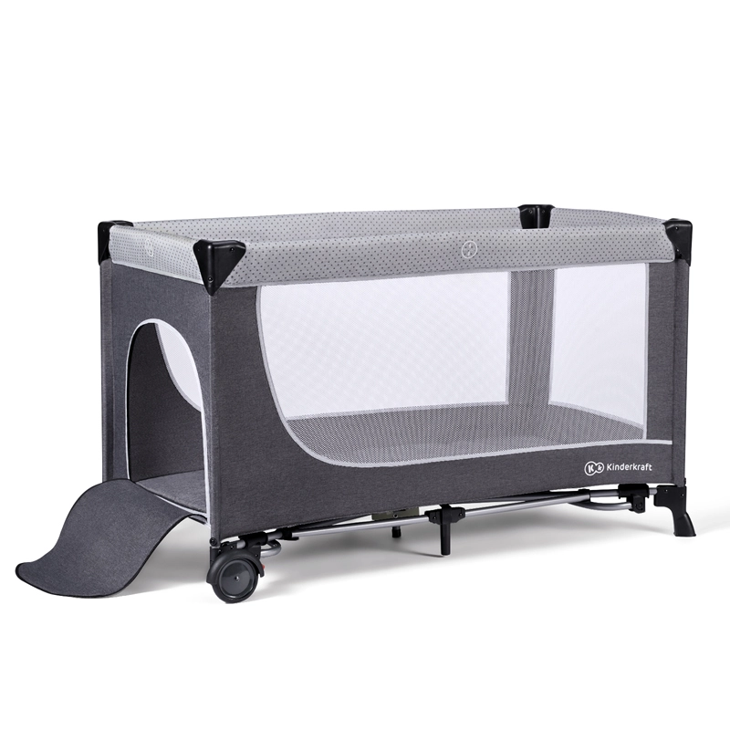 KINDERKRAFT Postýlka cestovní Leody Grey