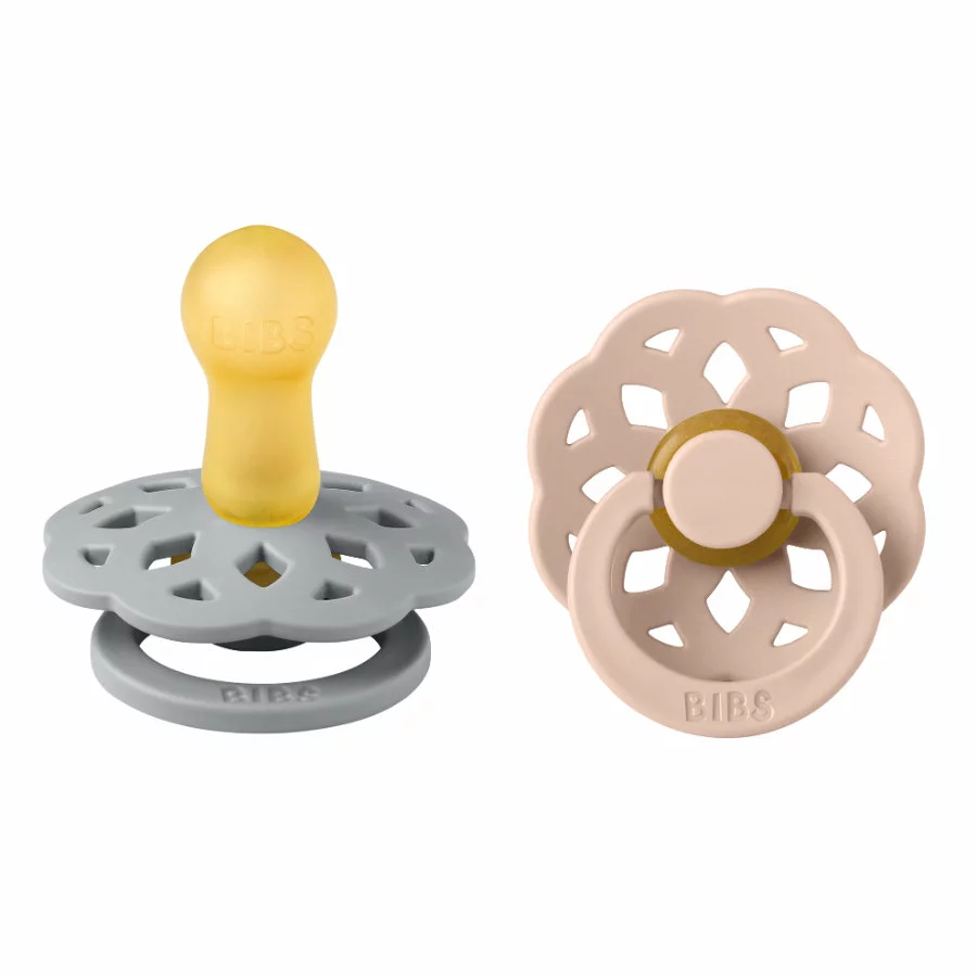 BIBS Boheme dudlíky z přírodního kaučuku 2ks  velikost 1 (0-6měs) Cloud/Blush