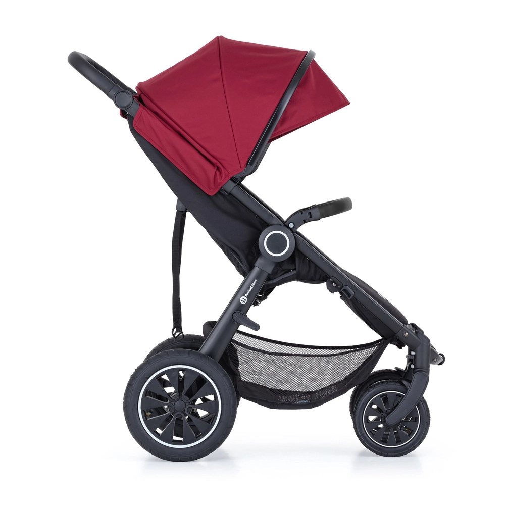 PETITE&MARS Kočárek sportovní Street+ Air Black Deep Ruby Complete
