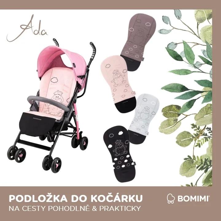 Bomimi ADA Podložka do kočárku OVEČKA Grey
