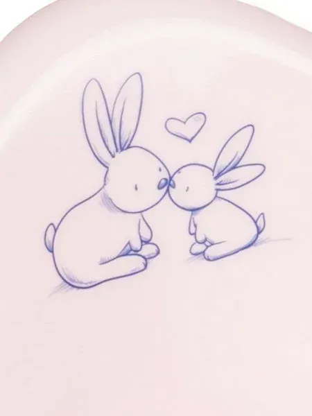 Protiskluzový nočník hrající Tega baby králík růžový