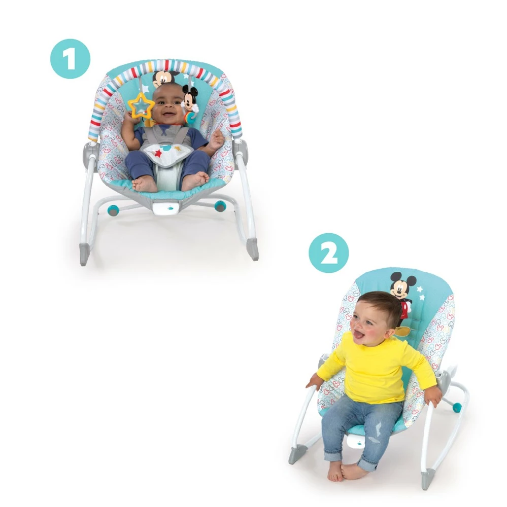 DISNEY BABY Houpátko vibrující MICKEY MOUSE Original Bestie™ 0m+ do 18 kg