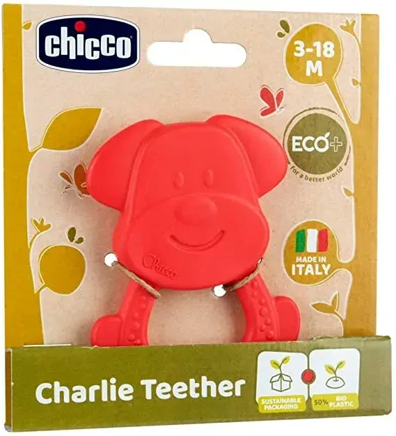 CHICCO Kousátko Eco+ Pejsek Charlie oranžový 3m+