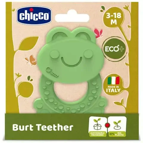 CHICCO Kousátko Eco+ Žabka Burt zelená 3m+