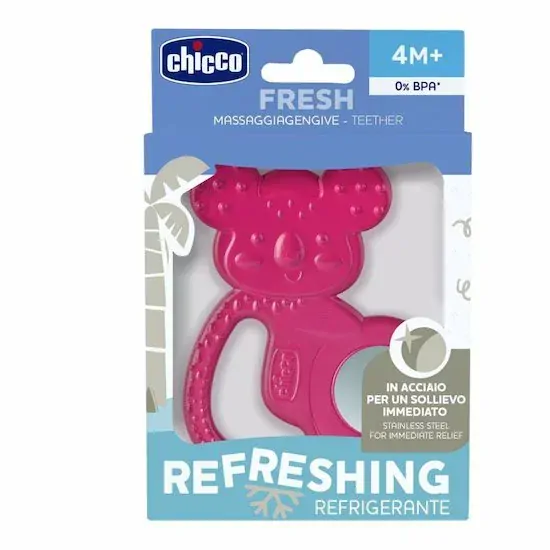 CHICCO Kousátko chladící Fresh Koala růžová 4m+