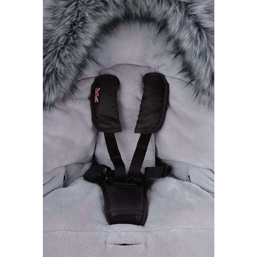  Fusak do kočárku COTTONMOOSE North Yukon šedý