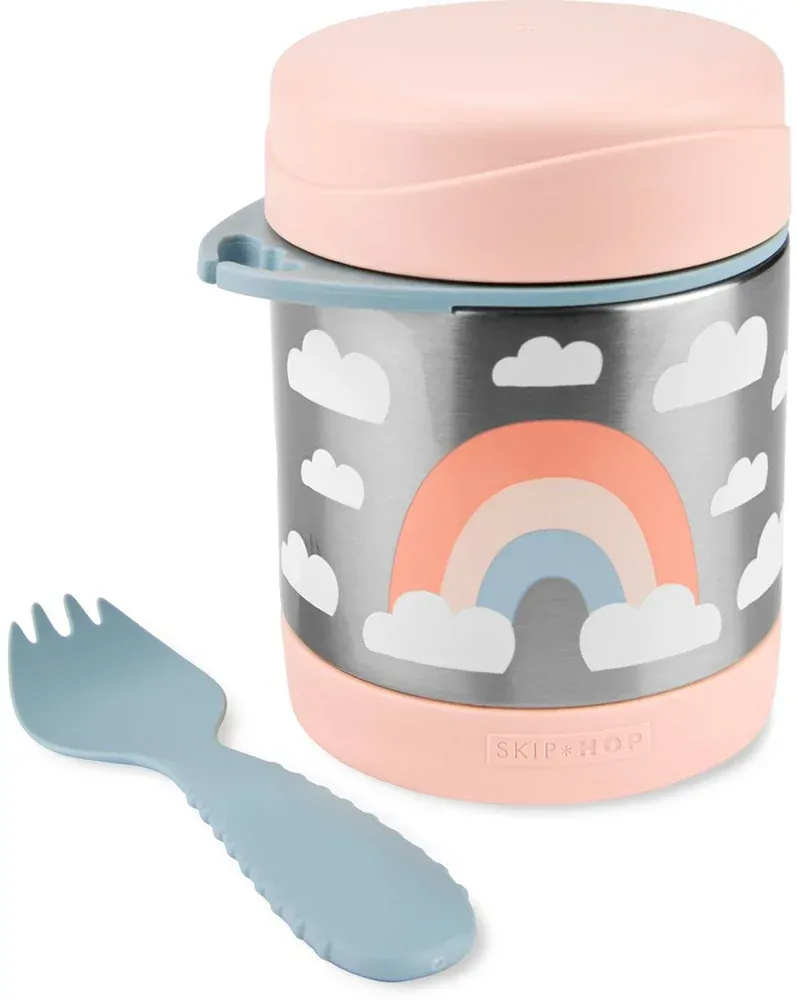 SKIP HOP Spark Style Termoska na jídlo se lžičkou/vidličkou 325 ml, 3r+ Duha
