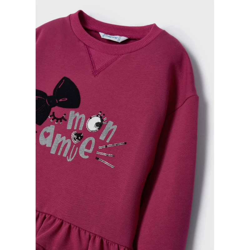 Dívčí šaty s nabíranou sukní Mayoral 4973-23