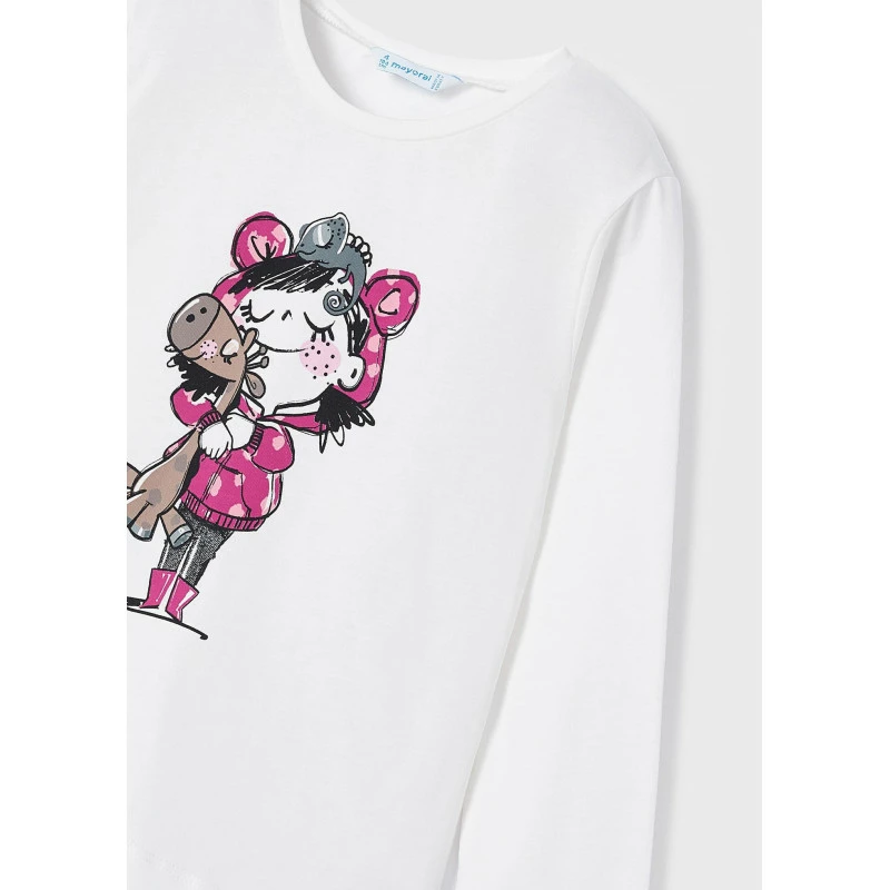 Dívčí 3-dílná souprava s trikem Mayoral 4856-29 velikost 122