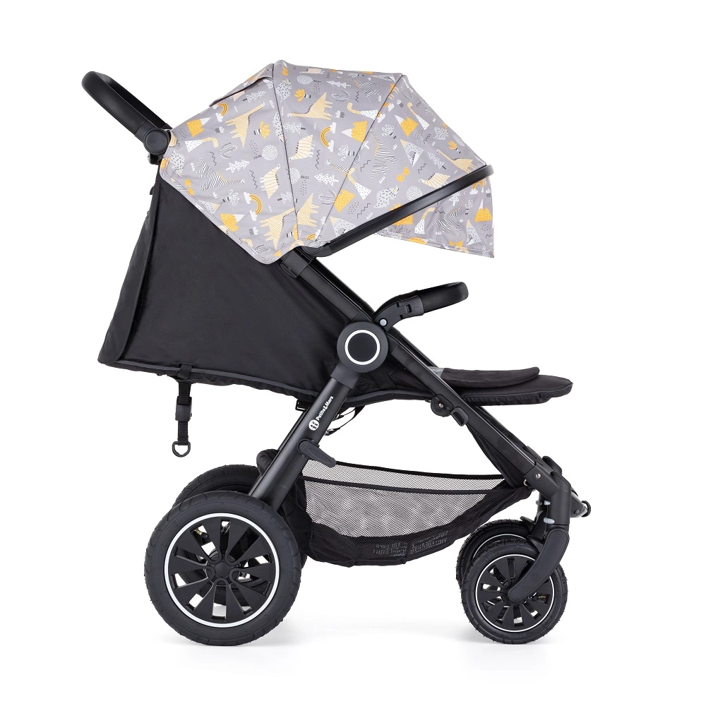 PETITE&MARS Kočárek Street+ Air Black + Stříška Limited 100 Prehistoric