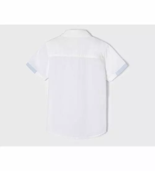 Chlapecká košile s krátkým rukávem Mayoral 3116-10 Blanco