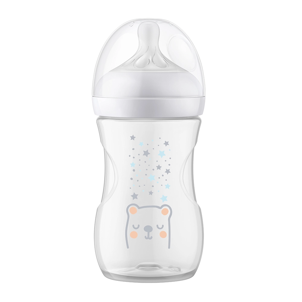 Philips AVENT Láhev Natural Response s ventilem AirFree 260 ml, 1m+, medvěd
