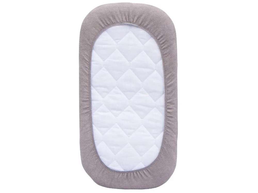 Nepropustné prostěradlo Scarlett do kočárku - 75x35 cm - šedé