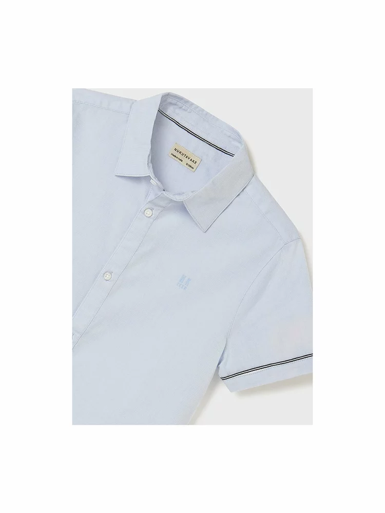 Chlapecká košile krátký rukáv Mayoral 6110-33 Celeste velikost 166