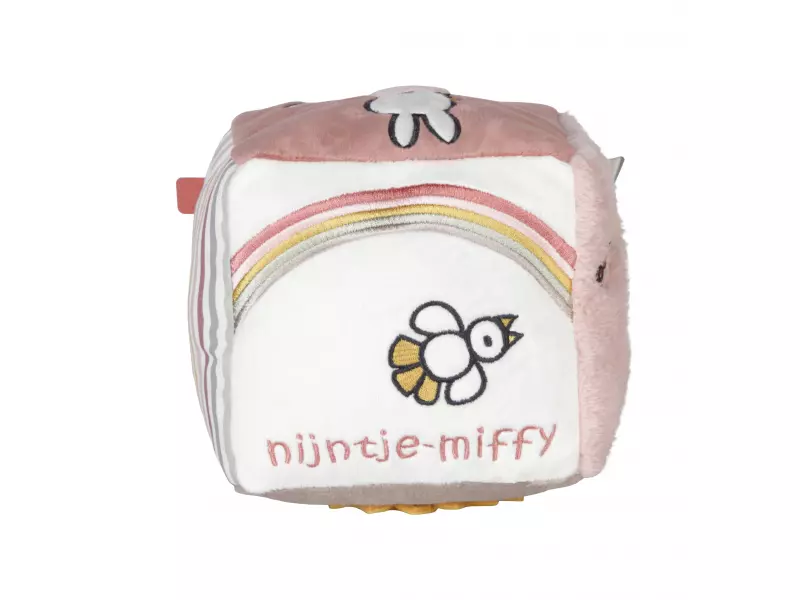 Little Dutch Kostka textilní králíček Miffy Fluffy Pink