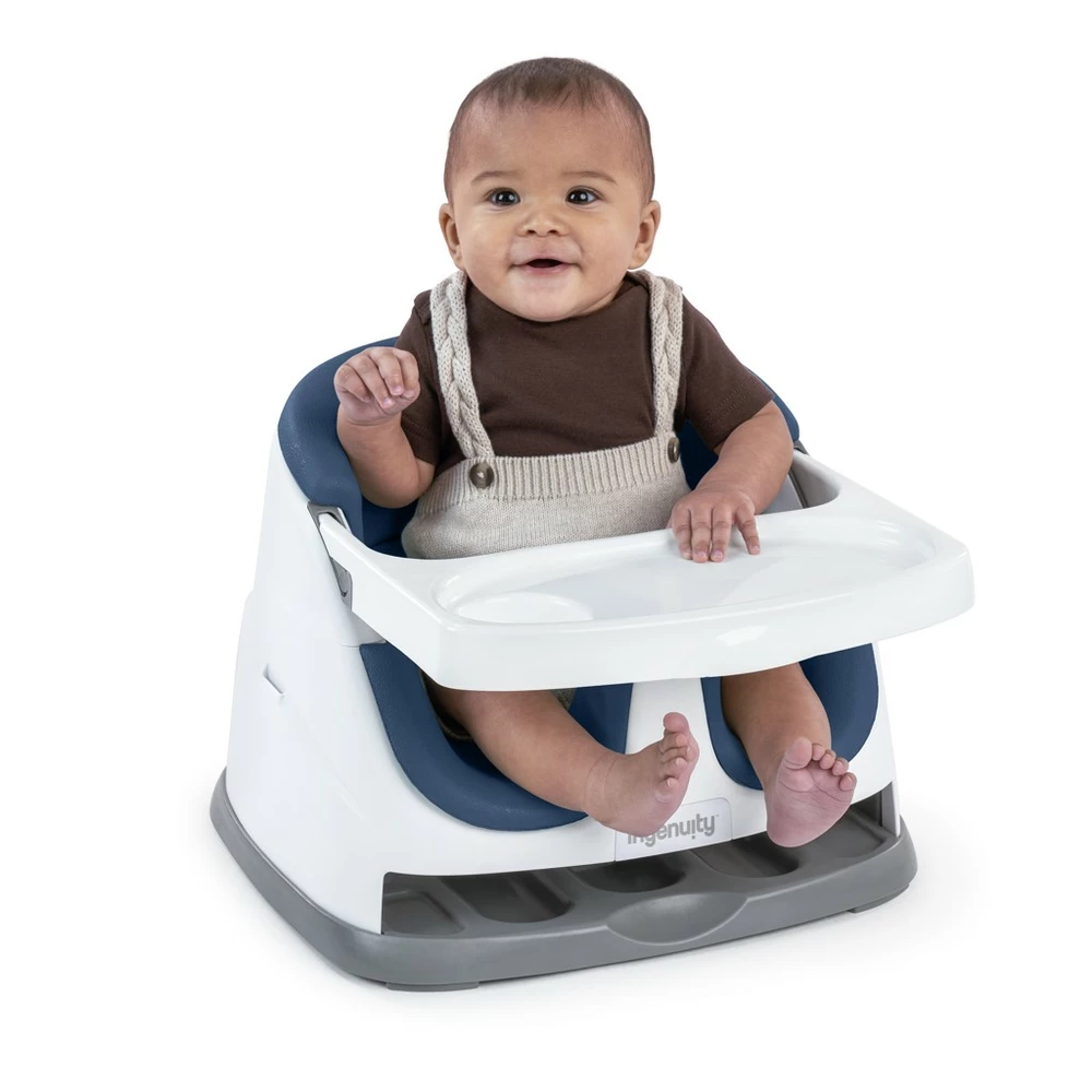 INGENUITY Podsedák na jídelní židli 2v1 Baby Base Night Sky 6 m+, do 22 kg