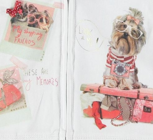 Mikina dívčí Mayoral 3482-34 Blanco velikost 98