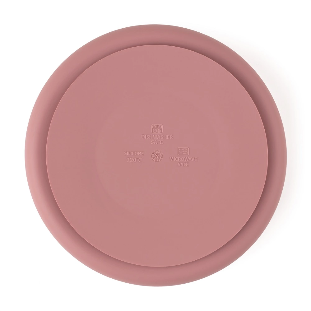 PETITE&MARS Talířek silikonový dělící kulatý Take&Match Dusty Rose 6m+