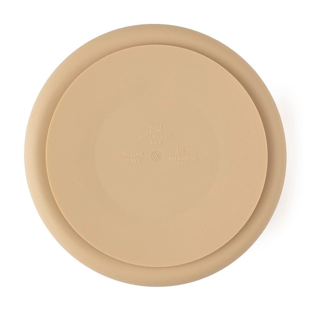 PETITE&MARS Talířek silikonový dělící kulatý Take&Match Desert Sand 6m+