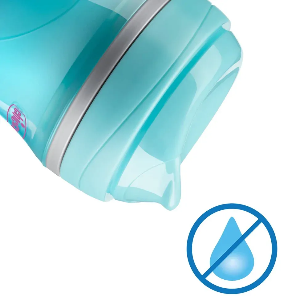 CHICCO Hrneček Active termo s tvrdým náustkem 266 ml, tyrkysový 14m+