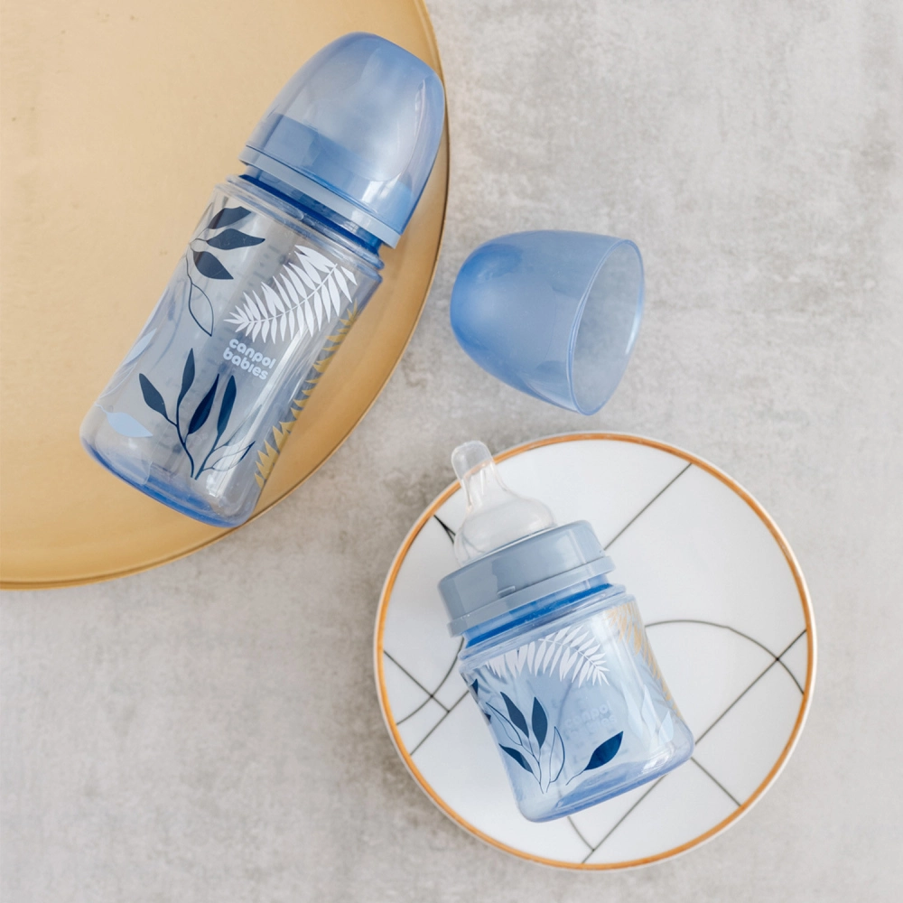 Canpol babies Antikoliková lahev EasyStart GOLD 120ml modrá