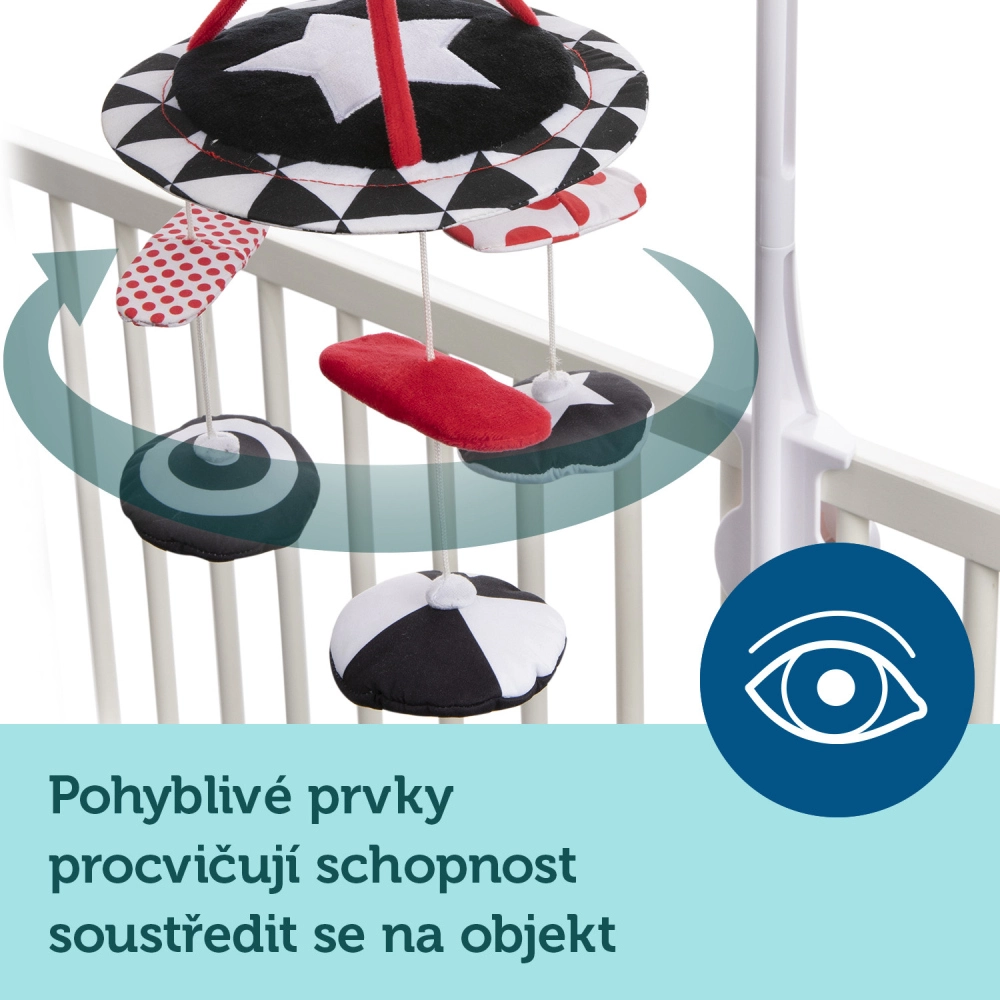 Canpol babies Kontrastní plyšový kolotoč s melodiemi SENSORY