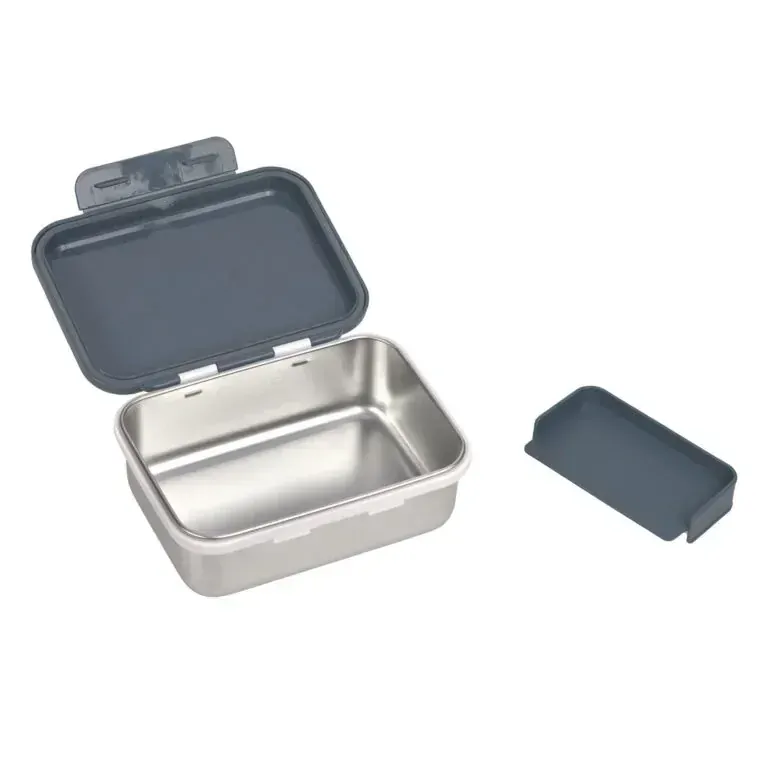 Krabička na svačinu Lässig Lunchbox Stainless steel Happy Prints midnight blue
