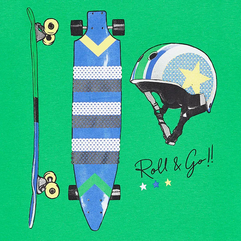 Chlapecké triko krátký rukáv 3029-82 Skate zelené