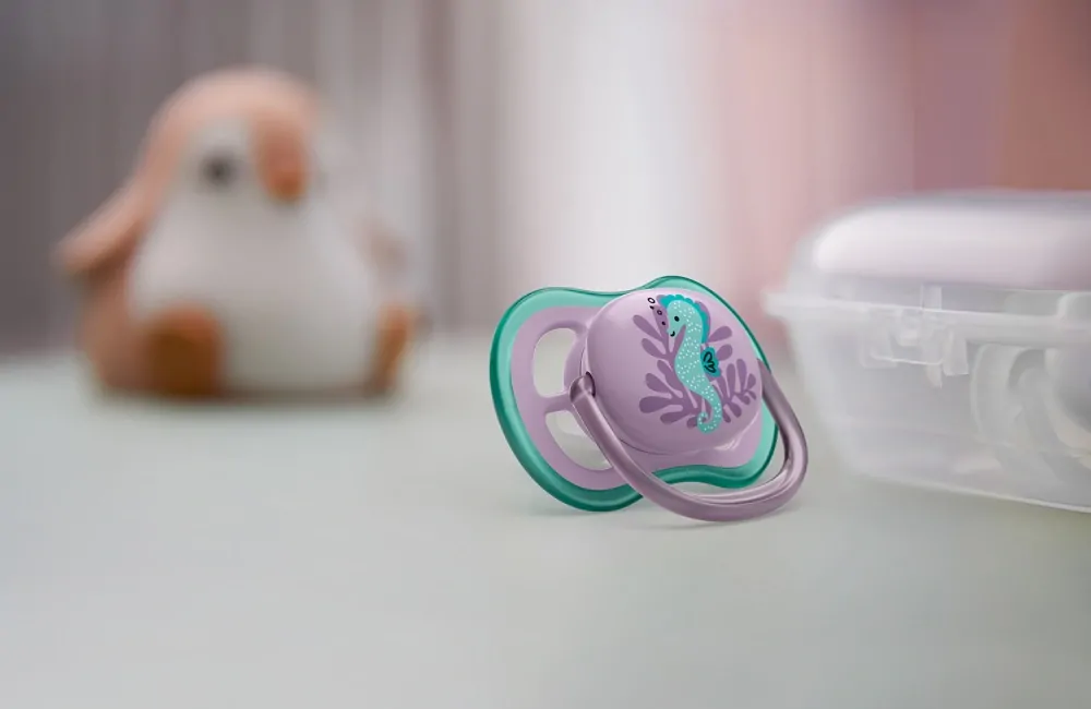 Philips AVENT Šidítko Ultra air Obrázek 6-18m  dívka, 2ks