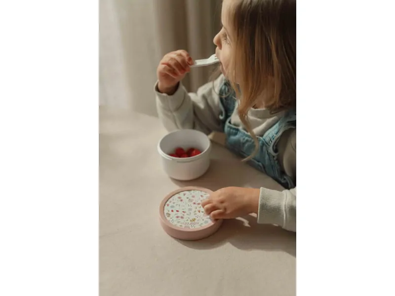 Little Dutch Box na ovoce s vidličkou Květiny a motýli
