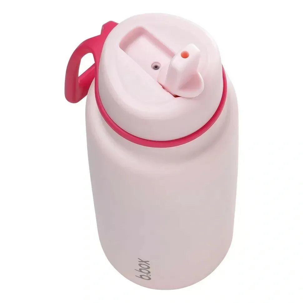 b.box Nerezová termolahev s brčkem 1l - Pink Paradise