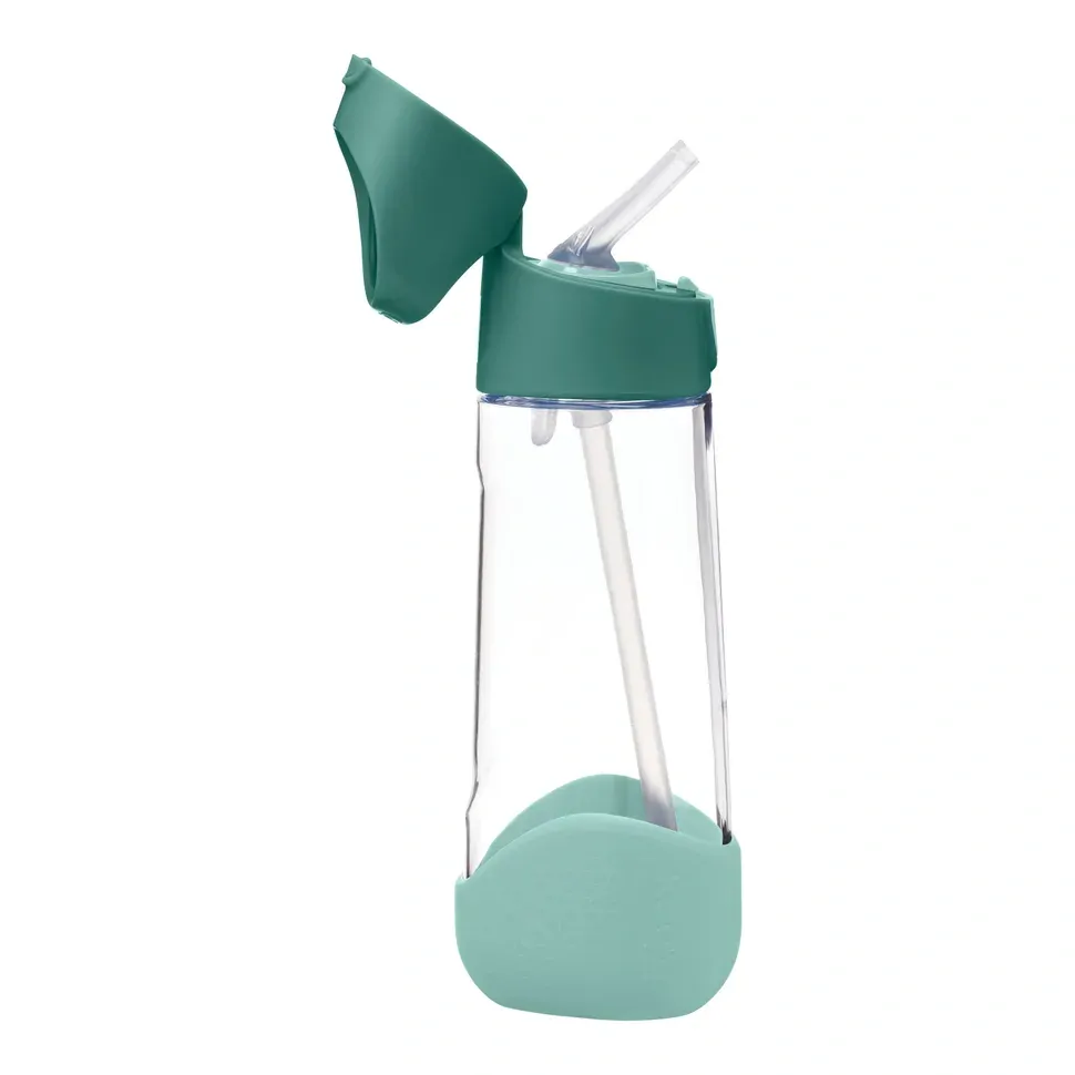 b.box Lahev na pití s brčkem 600 ml - Emerald Forest